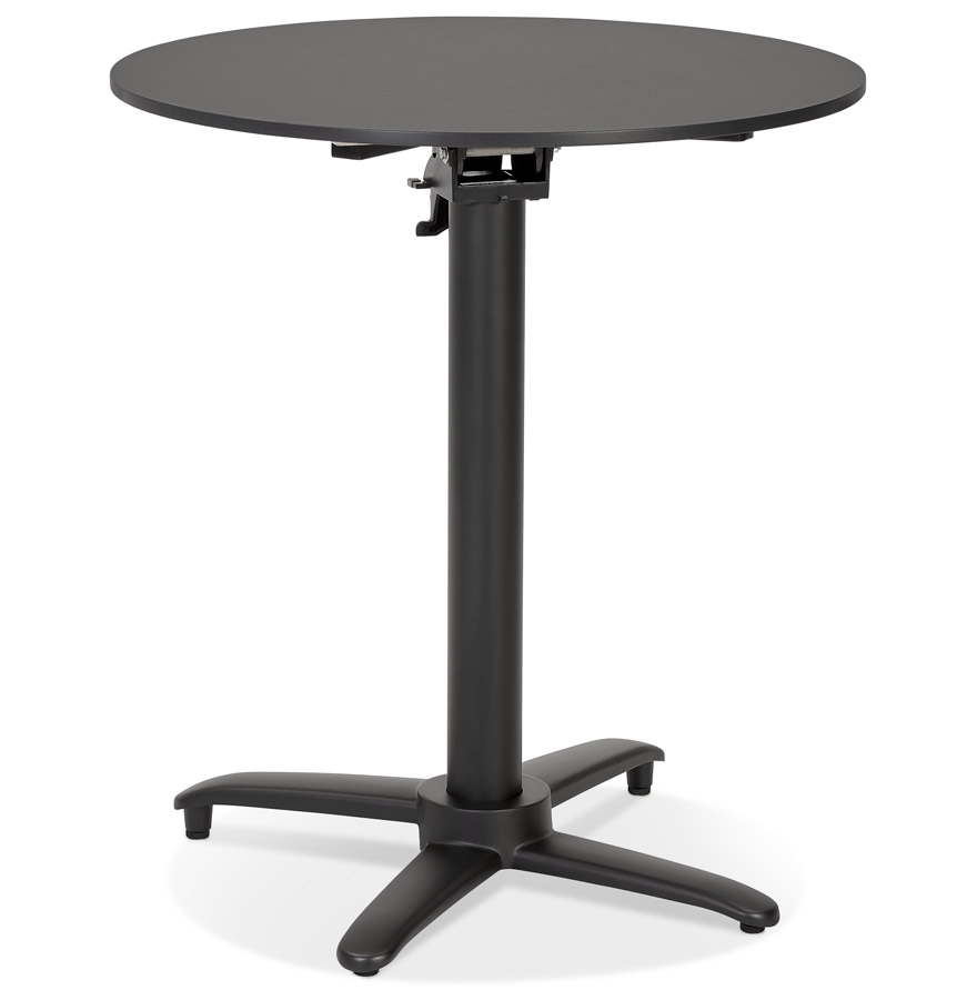 Alterego Mesa de comedor Compakt Color de la estructura Negro Tablero de la mesa Negro