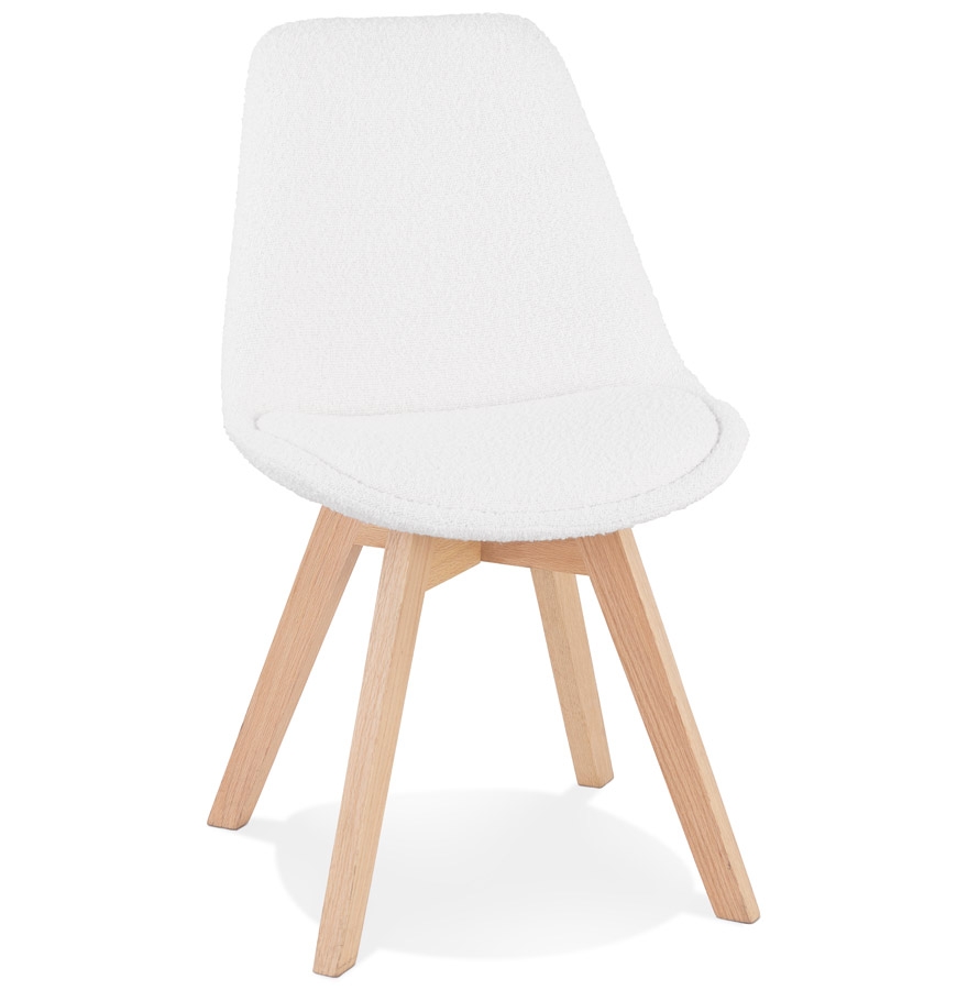 Alterego Chair LINETTE Color de la montura Naturaleza Asiento Blanco