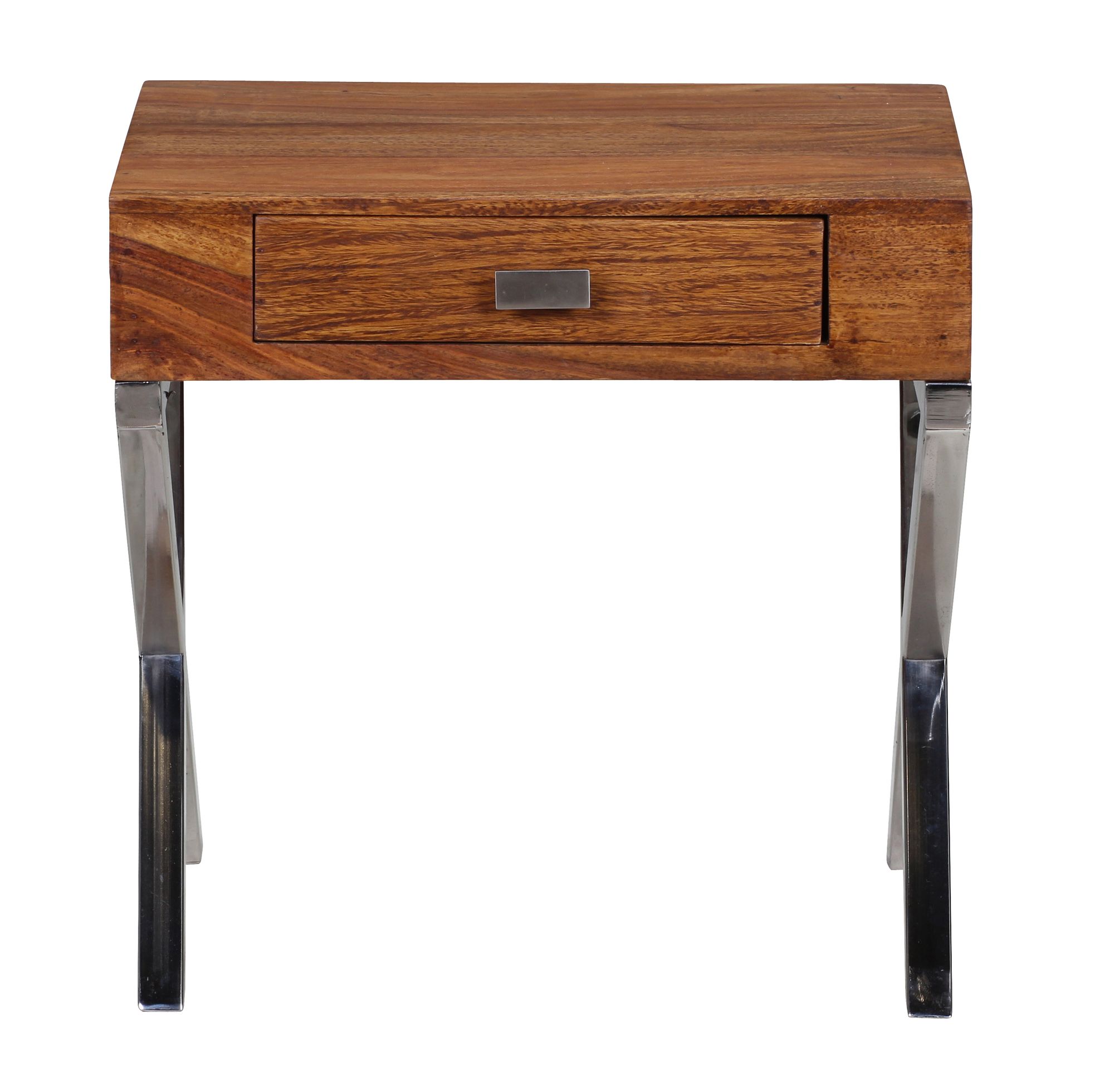 Mesita de noche guna mesita de noche de madera maciza de sheesham 45 cm 1 cajón con patas de metal mesita de noche mesita de noche de madera auténtica de estilo rústico consola de noche marrón oscuro producto natural muebles de dor