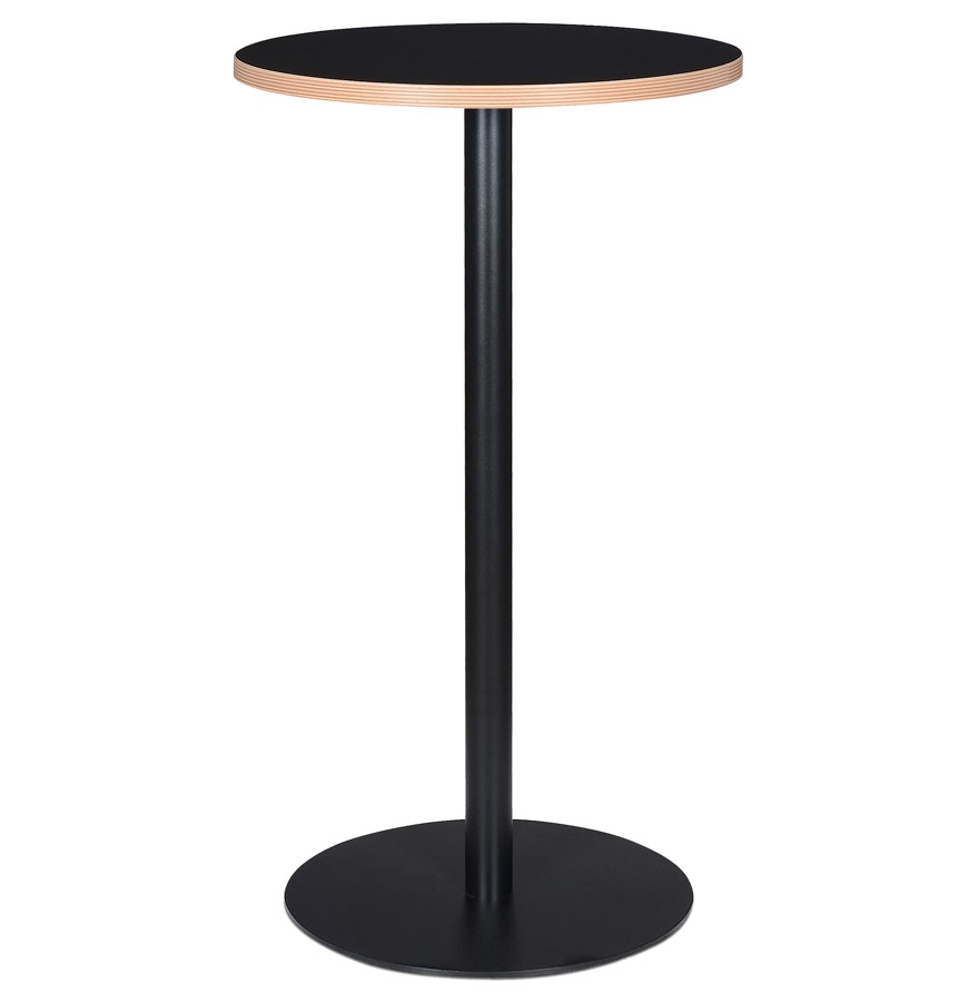 Comedor de pie redondo 'POLLUX ROUND' negro - Ø 60 cm