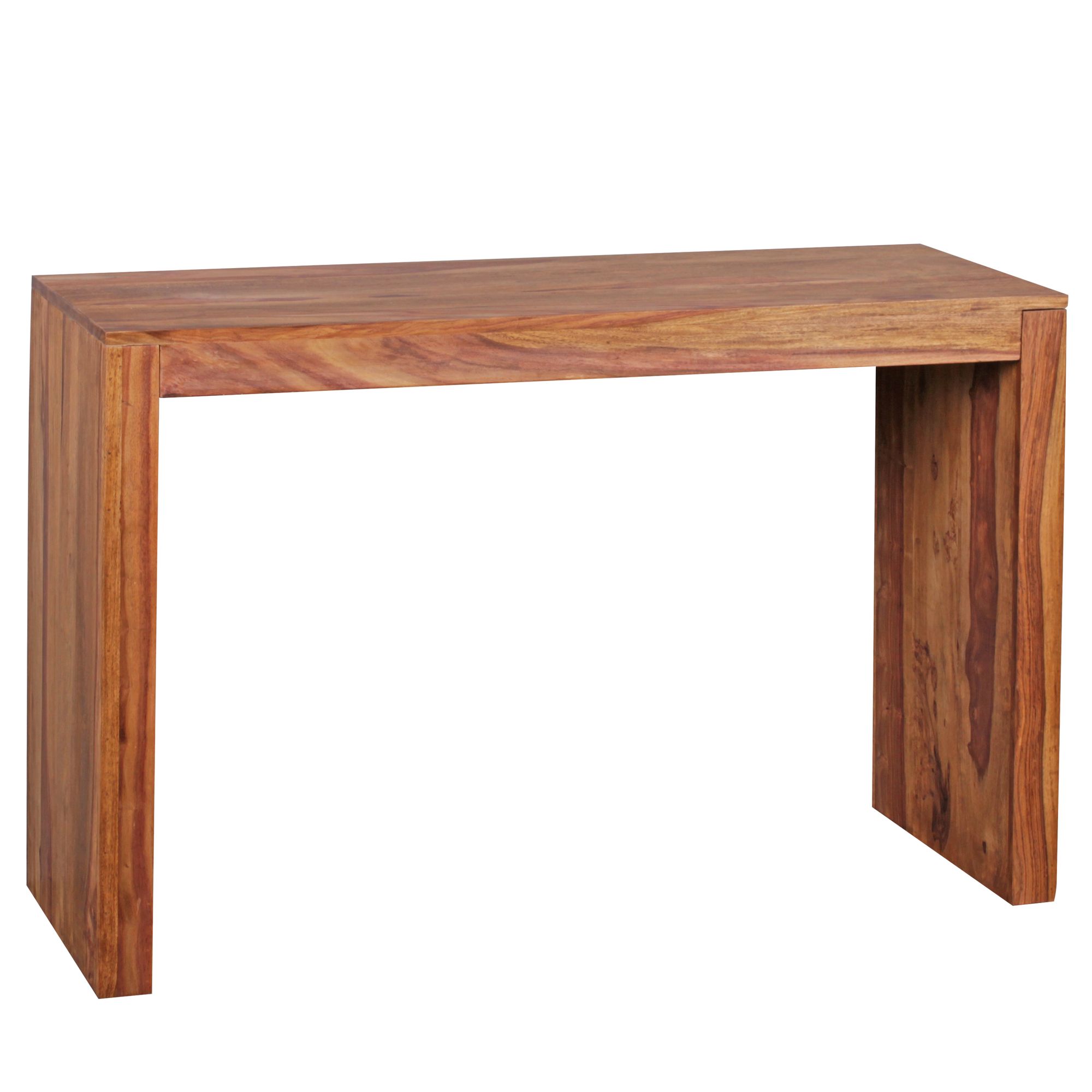 Tabla de consola sheesham de madera maciza mesa consola de 115 x 40 cm mesa de trabajo estilo de la cabaña de madera natural moderna