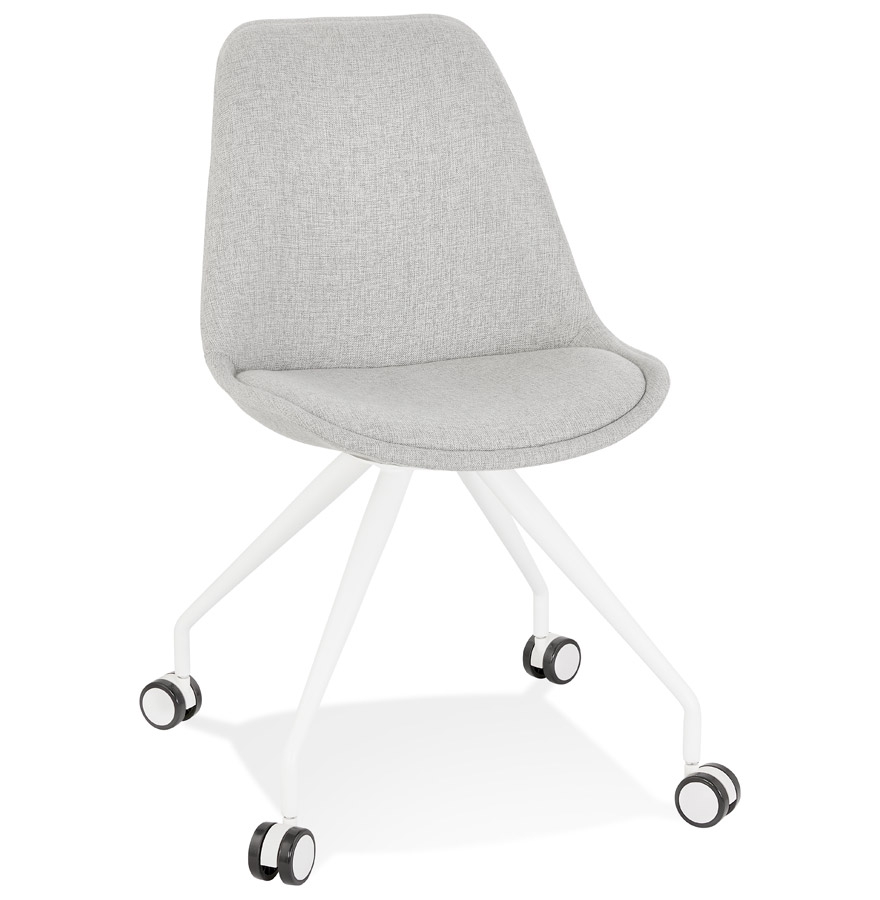 Alterego Silla de oficina SNAP Color de la montura Blanco Asiento Gris