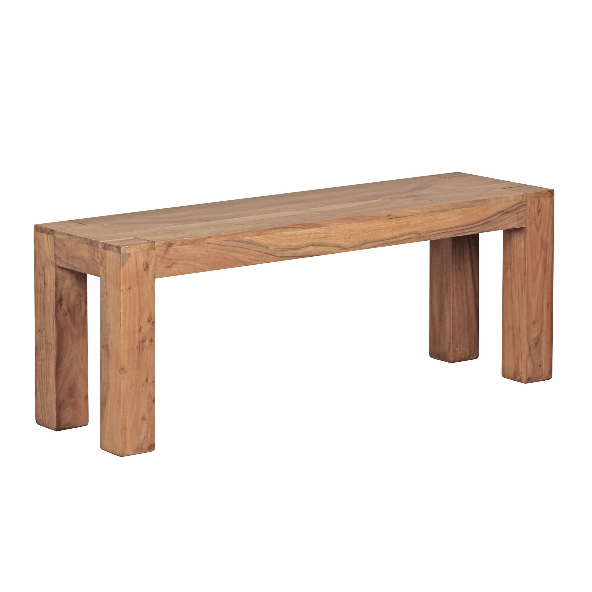 Banco de comedor mumbai madera maciza de acacia 120 x 45 x 35 cm banco de madera producto natural banco de cocina de estilo rústico