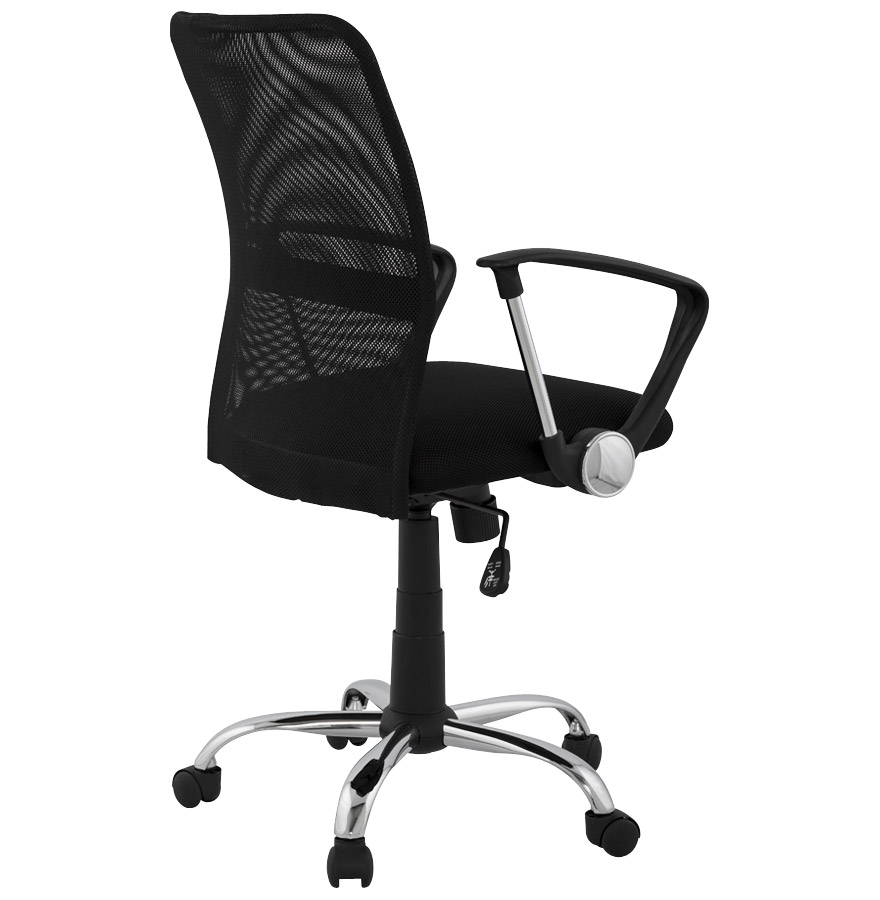 Alterego Silla de oficina TURÍN Color de la montura Metal Asiento Negro