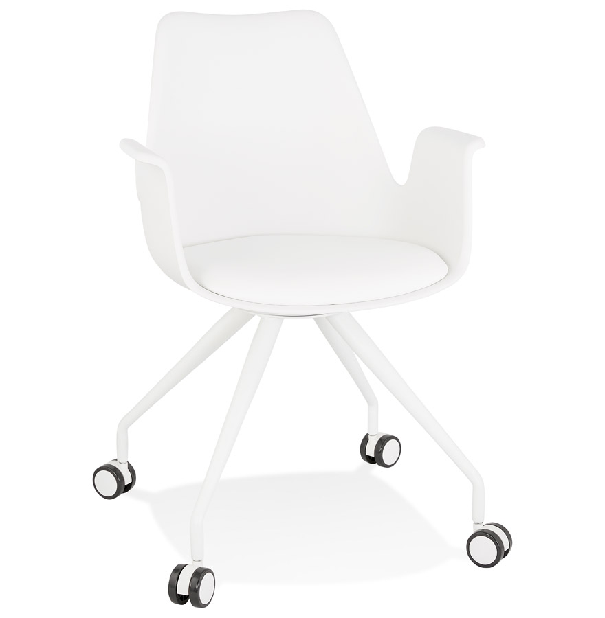 Alterego Silla de oficina SPLIT Color de la montura Blanco Asiento Blanco