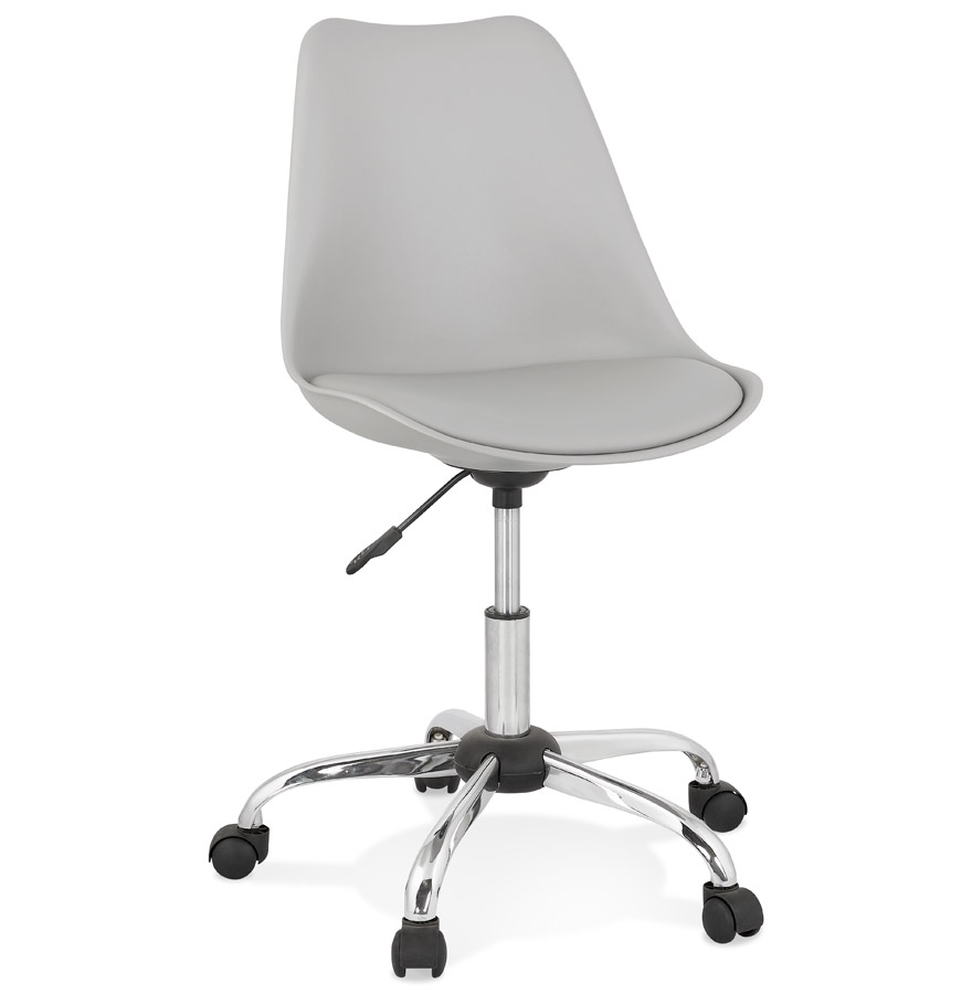 Alterego Silla de oficina MONKY Color de la montura Cromo Asiento Gris