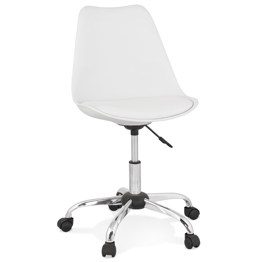 Alterego Silla de oficina MONKY Color de la montura Cromo Asiento Blanco