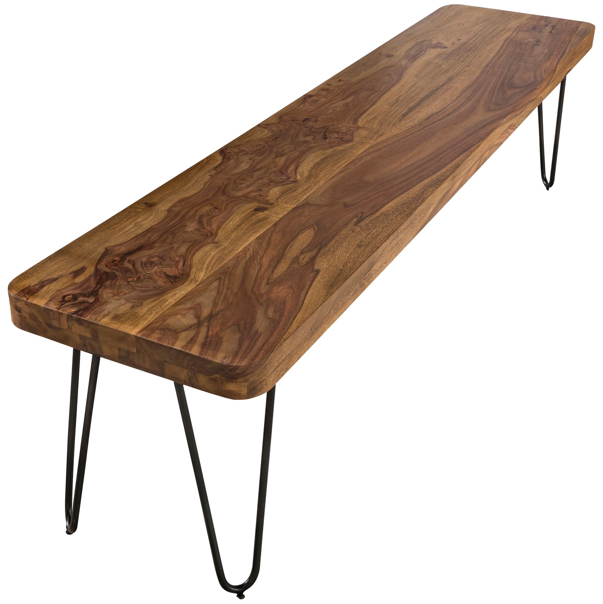 Banco de comedor bagli madera maciza sheesham 120 x 45 x 40 cm banco de madera producto natural banco de cocina de estilo rústico