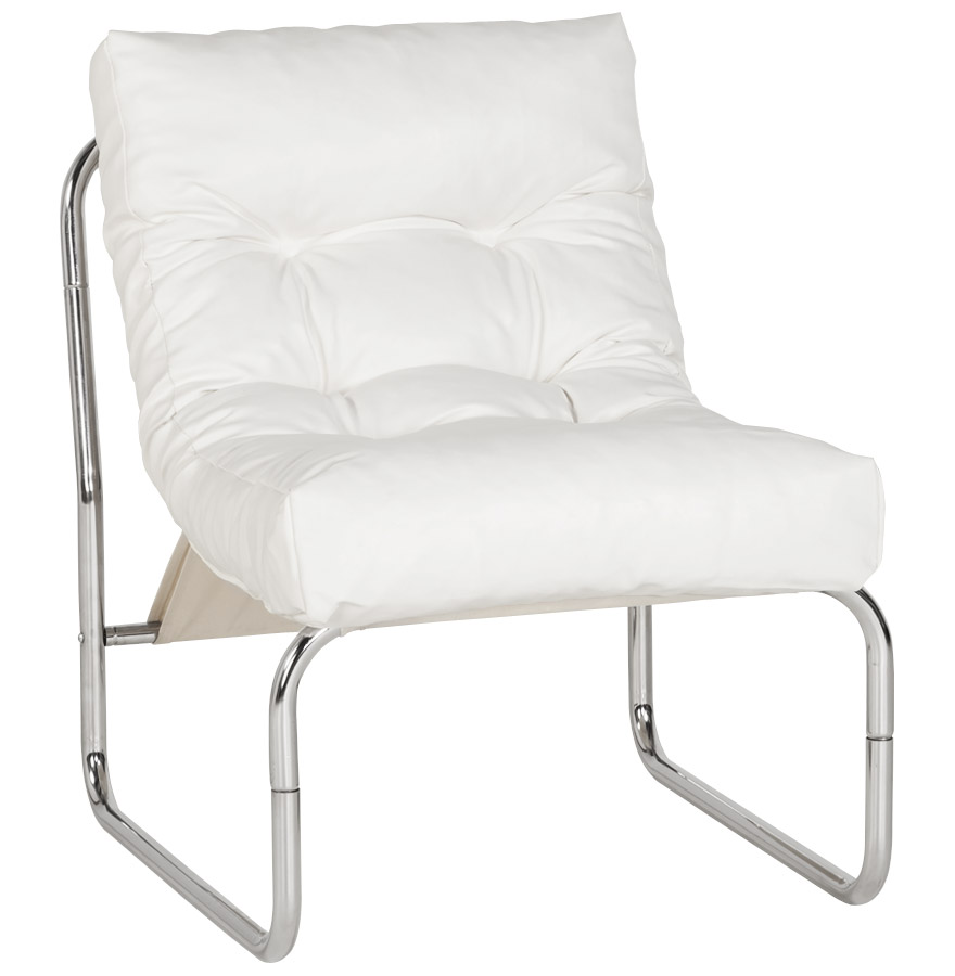 Sillón Alterego LOFT Color Montura Cromo Asiento Blanco