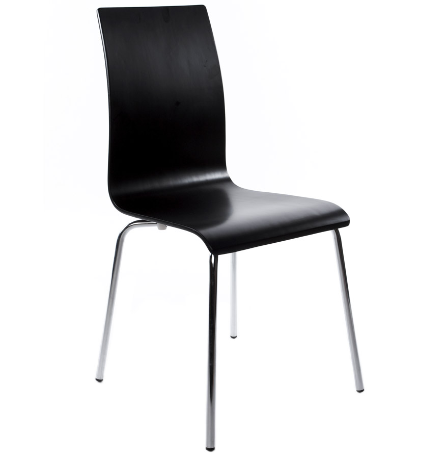 Alterego Silla ESPERA Color Montura Cromo Asiento Negro