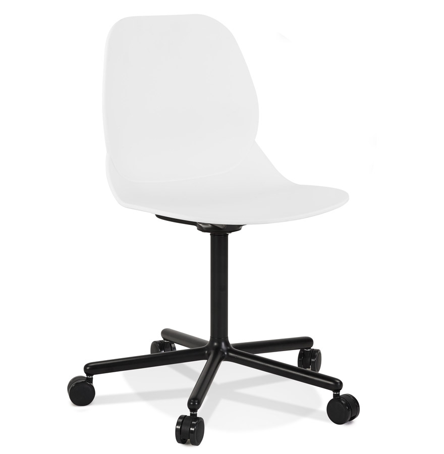 Alterego Silla de oficina MAGELLAN Color de la montura Negro Asiento Blanco