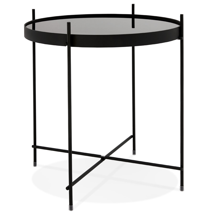 Alterego Mesa de Centro KOLOS SMALL Color Montura Negro Tablero Negro