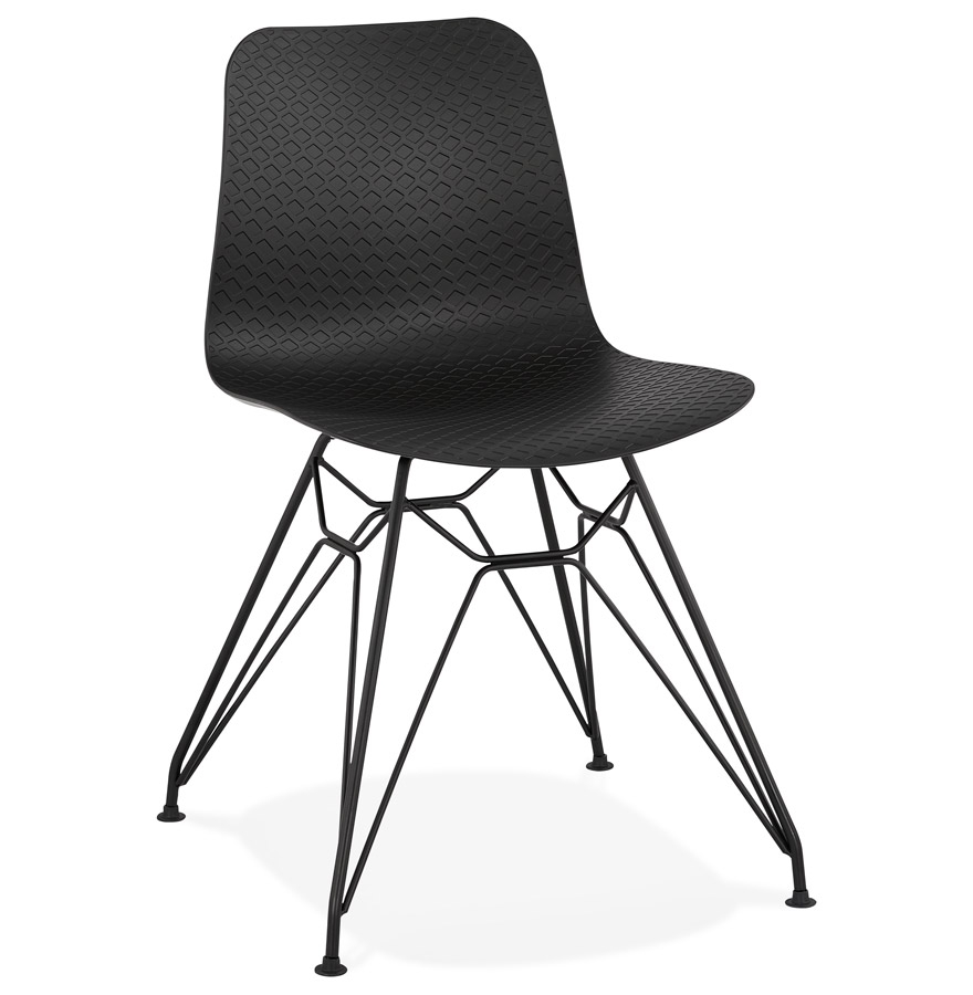 Alterego Silla GAUDY Color de la montura Negro Asiento Negro