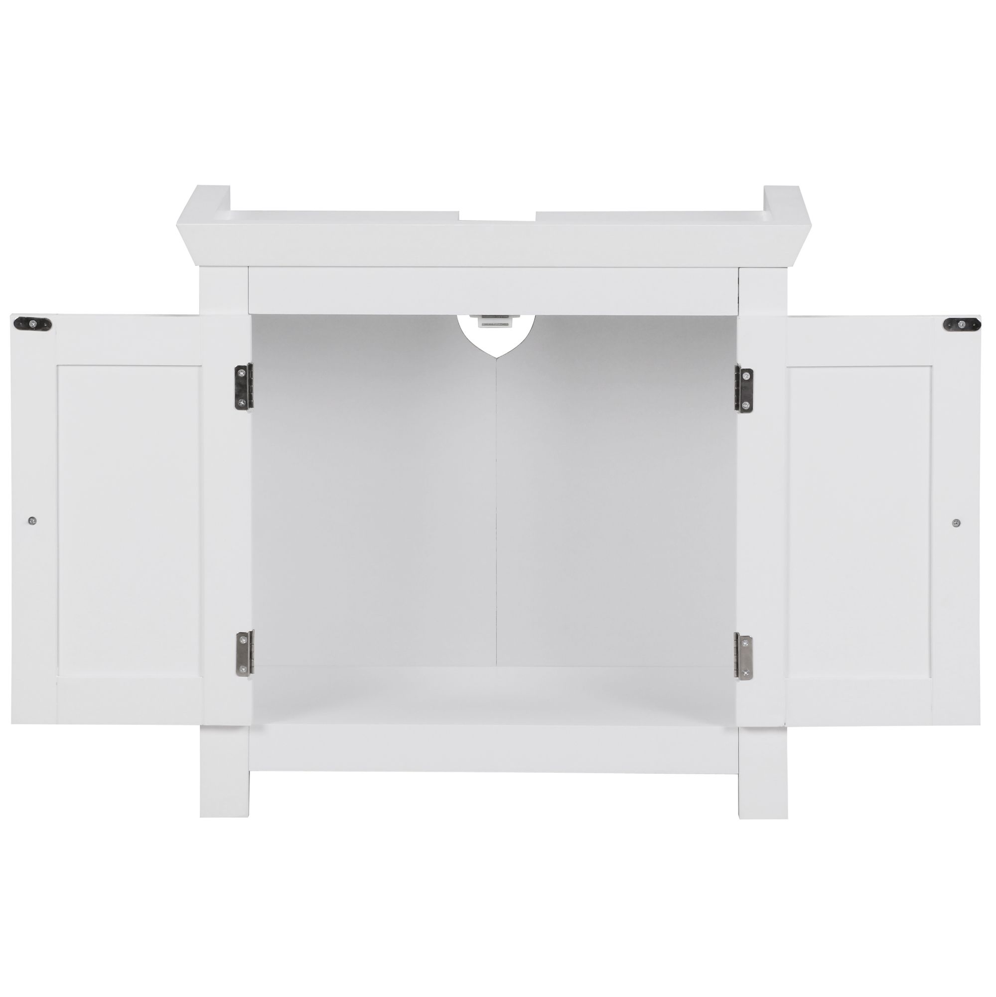 Mueble de tocador de diseño  wl1.350 mueble de baño con 2 puertas blanco