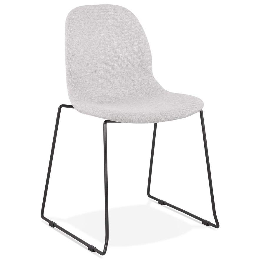 Alterego Chair DISTRICT COLOR DE la montura Negro Asiento Gris claro