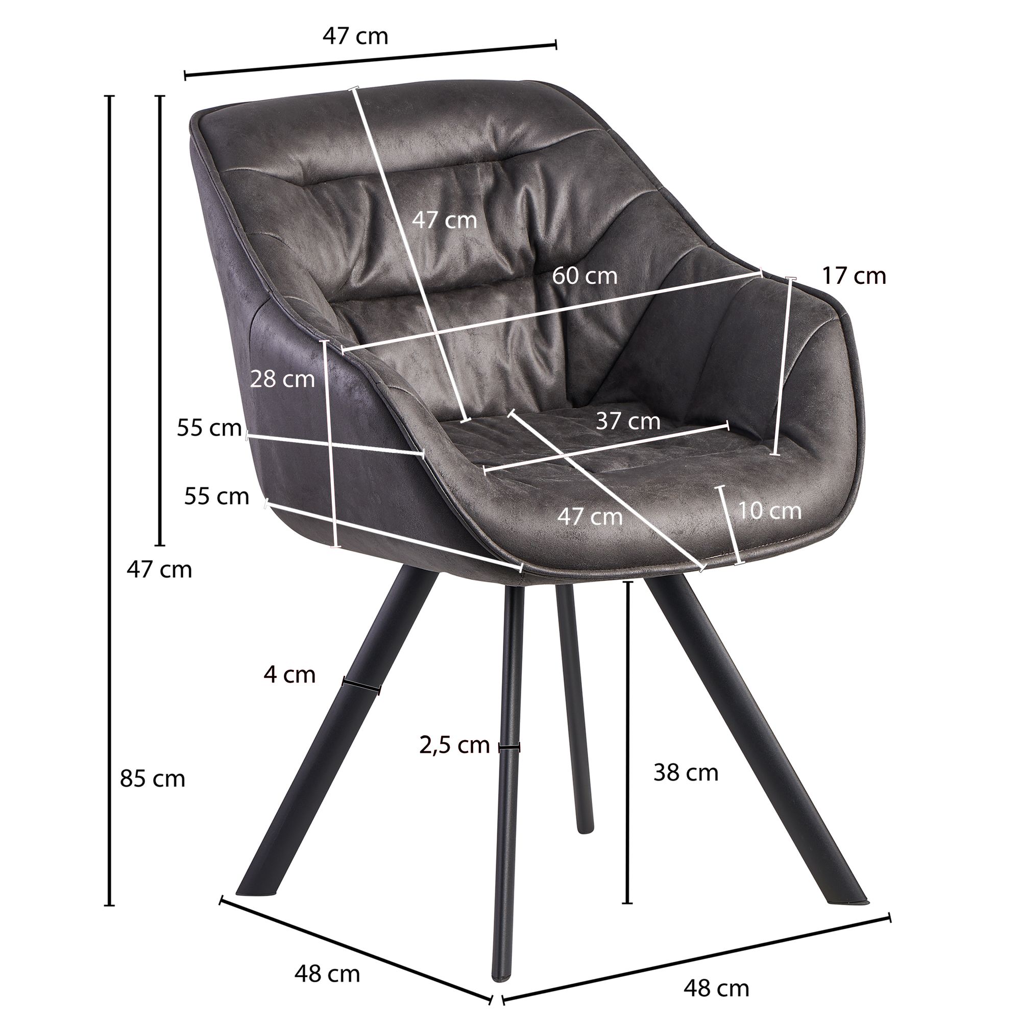 Comedor  aspecto ante tapizado gris